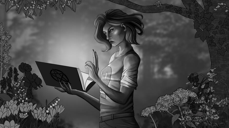 Curses Splash Art Sketch