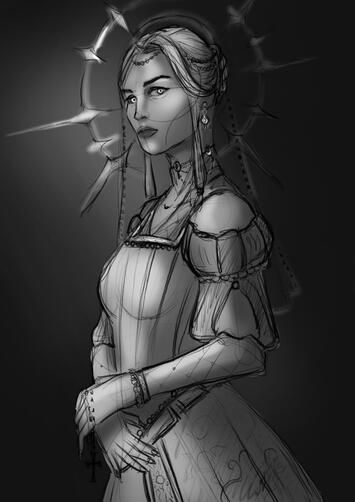 Sun Priestess Sketch